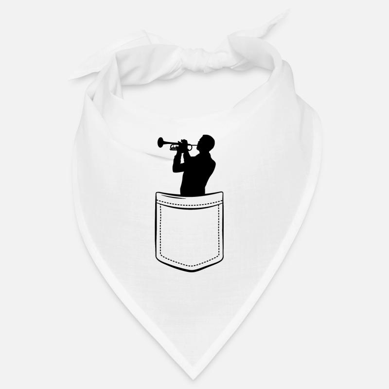 Meine Trompete in der Tasche - Brusttasche Bandana