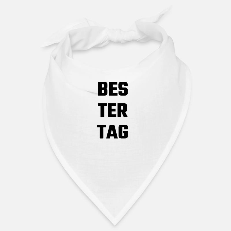 Bester Tag - Bandana - Weiß