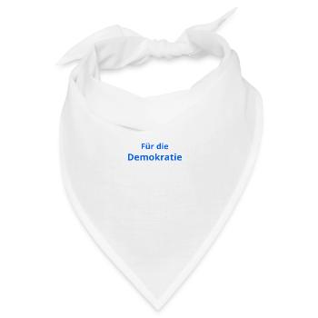 Demokratie Politik Demonstration Grundgesetz - Bandana - Weiß - Vorne
