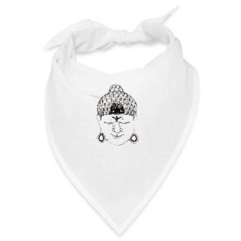 Buddha - Bandana - Weiß - Vorne