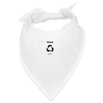 Pfand for Life - Bandana - Weiß - Vorne