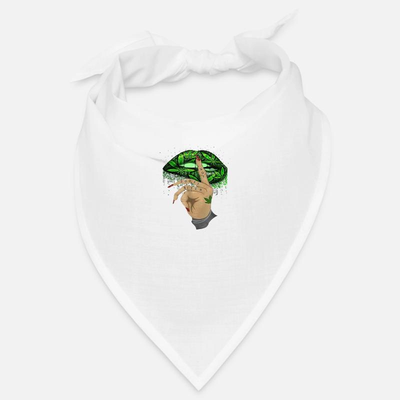 Cannabis hamp THC 420 - Bandana - hvid