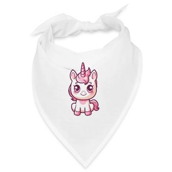 Einhorn, magisches und feenhaftes Wesen - Bandana - Weiß - Vorne