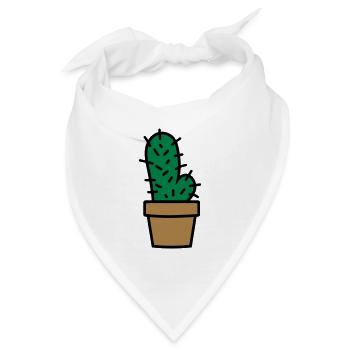 Kaktus cactus penis - Bandana - Weiß - Vorne