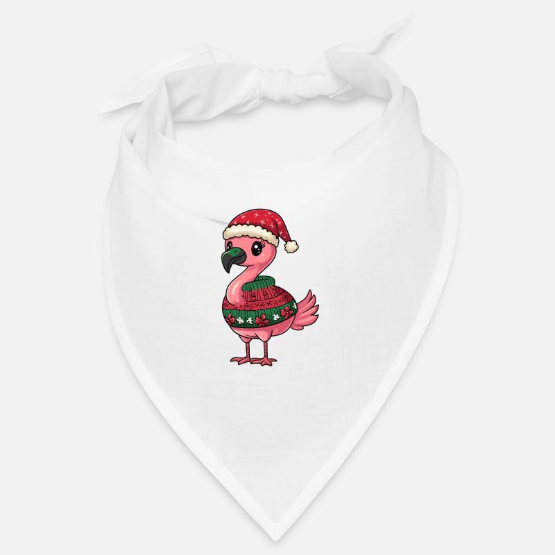 Flamingo Weihnachten Comic Bandana