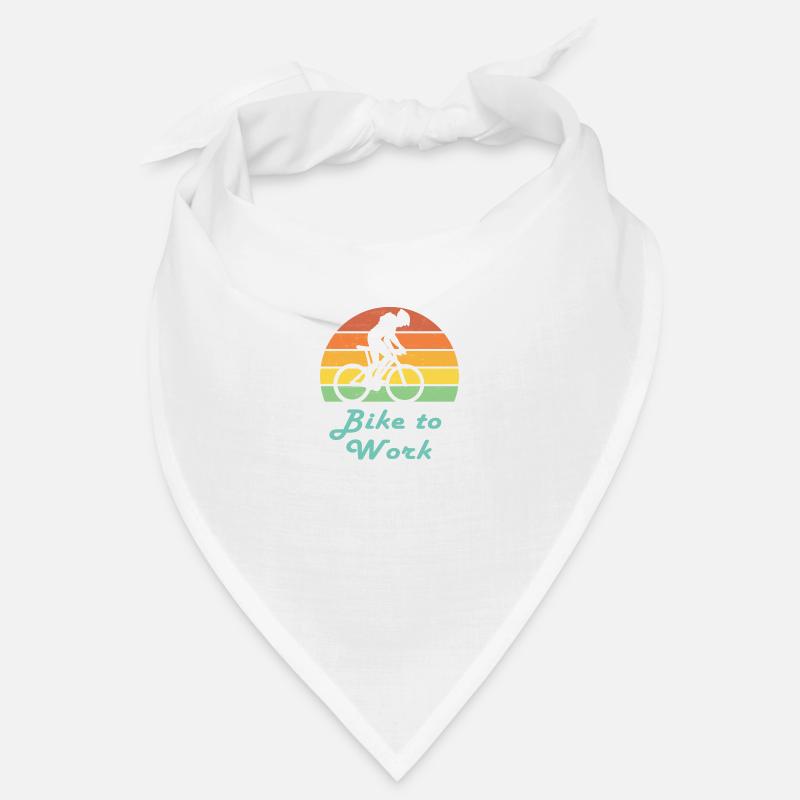 Bike to Work Retro Sunset Bicycle Bandana