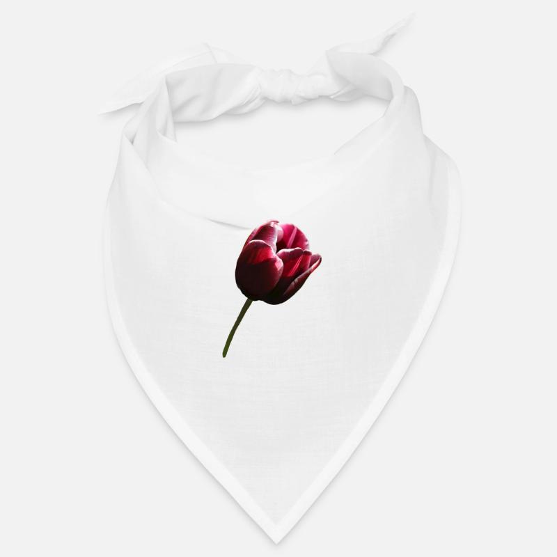 Tulip burgundy right Bandana