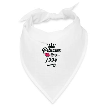 1994 Prinzessin Geburtstag - Bandana - Weiß - Vorne