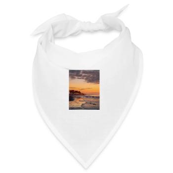 Malibu sunset - Bandana - Weiß - Vorne