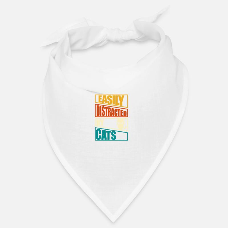 easily distracted by cats kitten Bandana