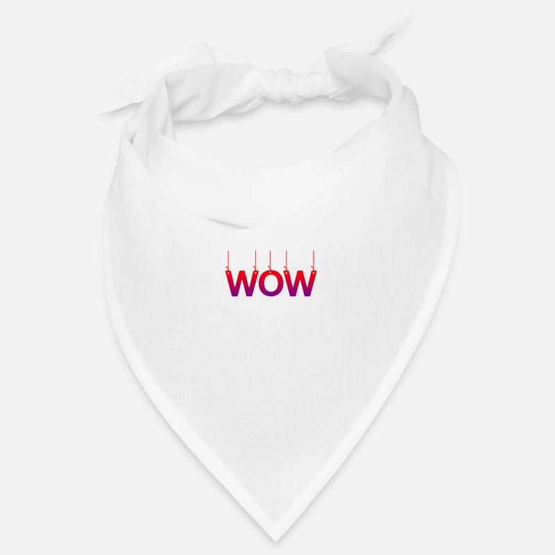Testo Wow Design mit farbigen Vorschaltgeräten Bandana