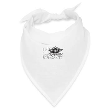 Ich bin die Garantie - I AM THE WARRANTY - Bandana - Weiß - Vorne