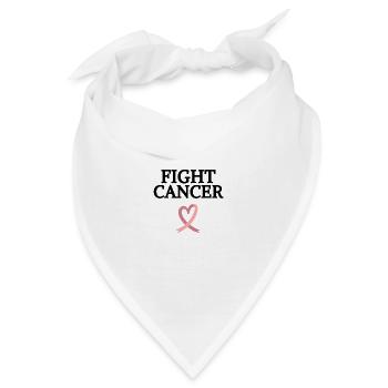 FIGHT CANCER - Bandana - Weiß - Vorne