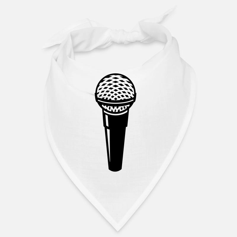 microphone - Bandana - white
