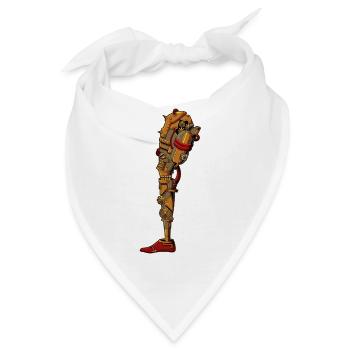 Steampunk Prothese - Bandana - Weiß - Vorne