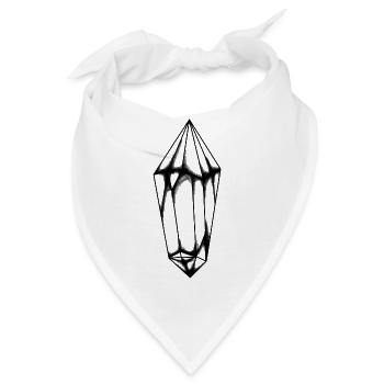 Kristall Sammler Rubin Diamant Edelstein Gestein - Bandana - Weiß - Vorne