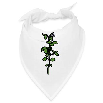 Soja Pflanze Feldfrucht Bauer lustige Geschenkidee - Bandana - Weiß - Vorne