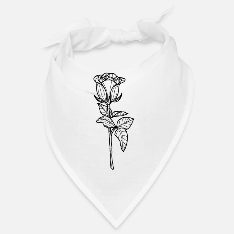 Rose fleur Bandana