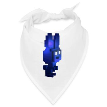 Erstaunlicher pixeliger Hase: Das Spiel kann beginnen! Blau 2023 - Bandana - Weiß - Vorne