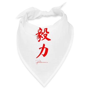 Ausdauer auf Chinesisch - Bandana - Weiß - Vorne
