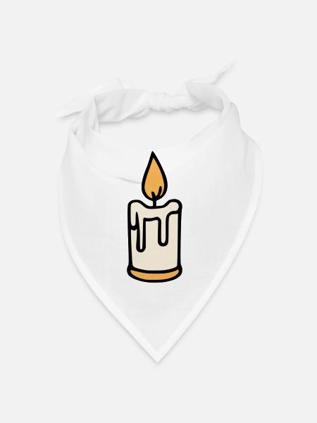 Bougie - Bandana - blanc - Devant