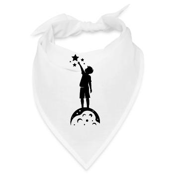 Sterne greifen - Bandana - Weiß - Vorne