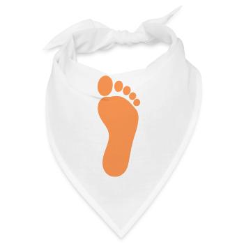 Fuß Füße Fußpflege Podologie - Bandana - Weiß - Vorne