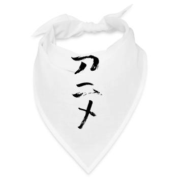 Anime (Japanisch für Trickfilm) TUSCHE  - Bandana - Weiß - Vorne