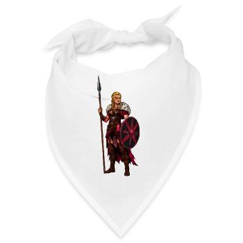 Kriegerin Wikinger - Bandana - Weiß - Vorne