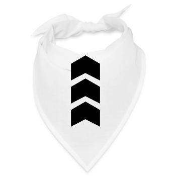 pfeil - Bandana - Weiß - Vorne