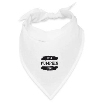 love pumpkin spice - Bandana - Weiß - Vorne