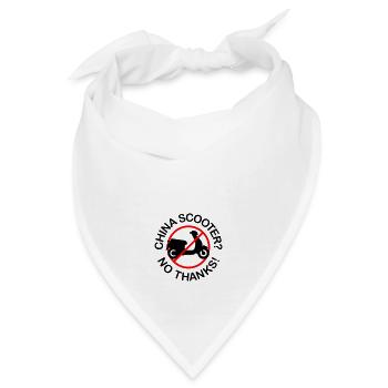 China Scooter? No Thanks! (2-farbig) - Bandana - Weiß - Vorne