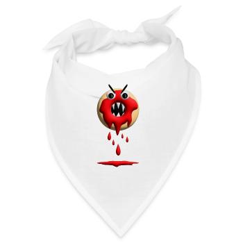 Halloween Donut rot vor Wut. - Bandana - Weiß - Vorne