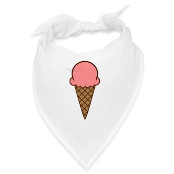 Eis - Bandana - Weiß - Vorne