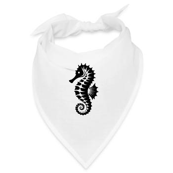 Seepferdchen für Junior Schwimmtraining - Bandana - Weiß - Vorne
