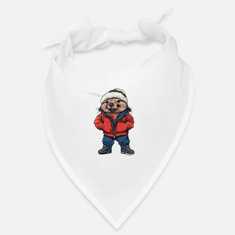 Castor Drôle d’hiver Bandana