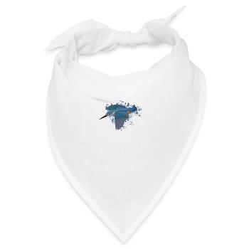 Eisvogel Gartenvogel Singvogel Biologe Vogel - Bandana - Weiß - Vorne