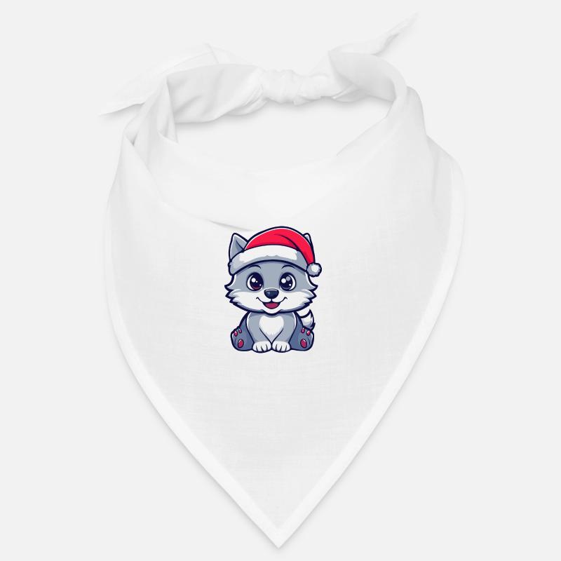 Loup Noël Mignon Bandana