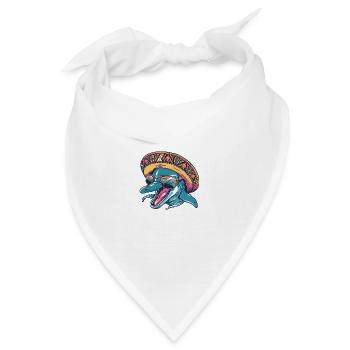 Delfin Lustig Sombrero - Bandana - Weiß - Vorne