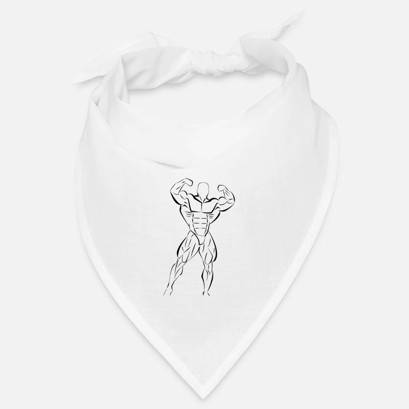 physic bodybuilder - Bandana - Weiß