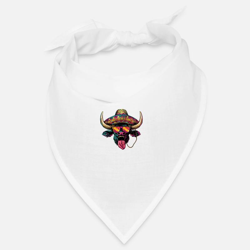 Stier Comic Lustig Sombrero Bandana