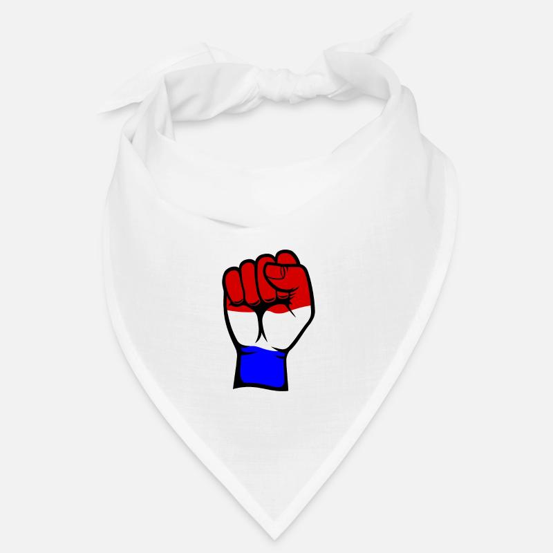 Drapeau de la Hollande Symbole de la main de poing Bandana