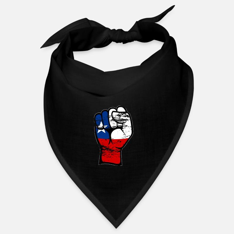Drapeau du Chili poing icône de main utilisée Bandana