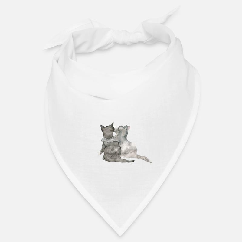 Aquarelle de chat Bandana