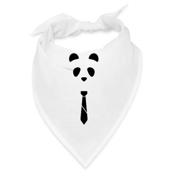 Panda-Bindung - Bandana - Weiß - Vorne