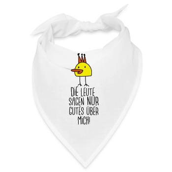 Die gute Ente (Spruch) - Bandana - Weiß - Vorne