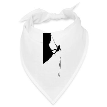 klettern abseilen - Bandana - Weiß - Vorne