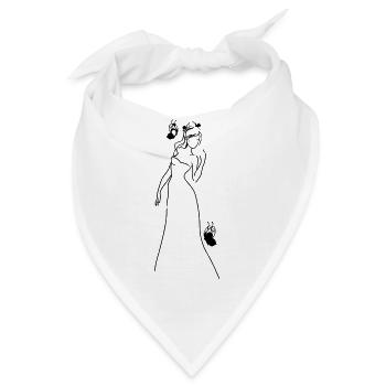 Braut - Bandana - Weiß - Vorne