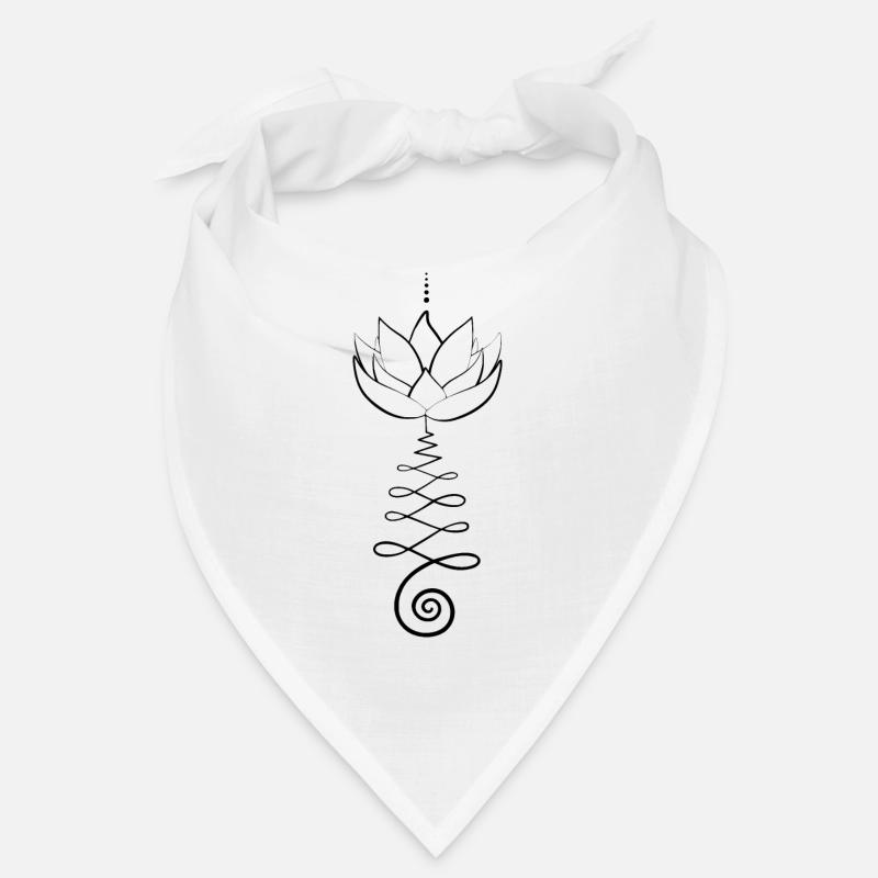 Unalome Lotus - Bandana - blanc