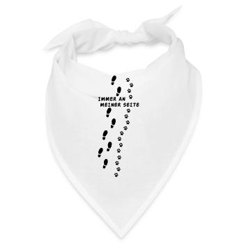 Immer an Deiner Seite - Bandana - Weiß - Vorne